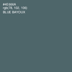 #4E666A - Blue Bayoux Color Image